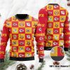 NFL Kansas City Chiefs Red Yellow Ugly Christmas Sweater