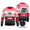 NFL Kansas City Chiefs Custom Name Number Ugly Christmas Sweater