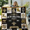 NFL New Orleans Saints Est 1967 Quilt Blanket