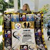 NFL Pittsburgh Steelers Love So Much Quilt Blanket