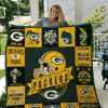 NFL Green Bay Packers Yellow Helmet Logo Est 1921 Quilt Blanket