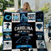 NFL Carolina Panthers Black Blue Est 1995 Quilt Blanket V2