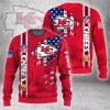 NFL Kansas City Chiefs Custom Name Red Sweatshirt