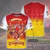 NFL Kansas City Chiefs Custom Name Champions 2021 T-Shirt