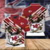 NFL Kansas City Chiefs Custom Name Red Cream Polo Shirt
