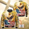NFL Kansas City Chiefs Custom Name Gold Under God Bomber Jacket