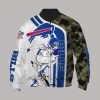 NFL Buffalo Bills White Camo Bomber Jacket