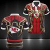 NFL Kansas City Chiefs Red Spider Man Polo Shirt