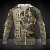 NFL New Orleans Saints Golden Camo Scratch Player Zip Up Hoodie