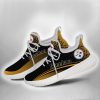 NFL Pittsburgh Steelers Golden Black Curve Reze Sneakers