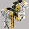 NFL Pittsburgh Steelers White Golden Camo T-Shirt