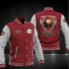 NFL Pittsburgh Steelers Harley Davidson Red Grey Baseball Jacket
