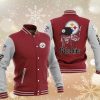NFL Pittsburgh Steelers Maiden Red Grey Baseball Jacket