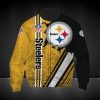 NFL Pittsburgh Steelers Golden Black Logo Special Bomber Jacket