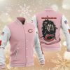 NFL Chicago Bears Pink Grey Hades Boxing Baseball Jacket