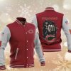 NFL Chicago Bears Red In Grey Hades Boxing Baseball Jacket