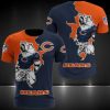 NFL Chicago Bears Orange Dark Blue Perfect Design T-Shirt
