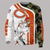 NFL Chicago Bears Camo White Red Pattern Sweatshirt