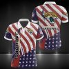 NFL Jacksonville Jaguars America Flag Polo Shirt