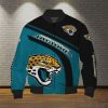 NFL Jacksonville Jaguars Teal Black Bomber Jacket
