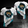 NFL Jacksonville Jaguars White Teal T-Shirt