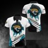 NFL Jacksonville Jaguars White Teal Polo Shirt
