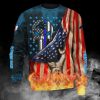 NFL Carolina Panthers American Flag Sweatshirt V2
