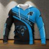 NFL Carolina Panthers Blue Black Pullover Hoodie