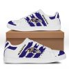 NFL Baltimore Ravens White Purple Stan Smith Shoes