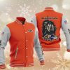 NFL Baltimore Ravens Orange Skull Baseball Jacket