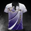 NFL Baltimore Ravens Light Purple Polo Shirt
