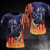 NFL Baltimore Ravens American Flag T-Shirt