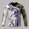 NFL Baltimore Ravens White Purple Camo Pullover Hoodie