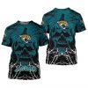 NFL Jacksonville Jaguars Halloween Pumpkin Skull T-Shirt