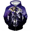 NFL Baltimore Ravens Halloween Night Zip Up Hoodie