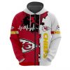NFL Kansas City Chiefs Heart ECG Line Zip Up Hoodie
