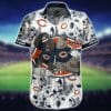 NFL Chicago Bears White Flower Golia Hawaiian Shirt