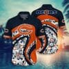 NFL Chicago Bears Leaf Orange Curve Hawaiian Shirt