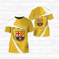 FC Barcelona Yellow White T-Shirt