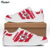NFL Kansas City Chiefs White Red Stan Smith Shoes