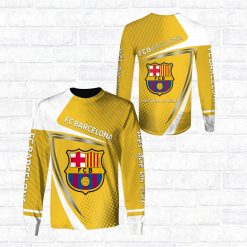 FC Barcelona Yellow White Sweatshirt