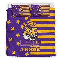 NCAA LSU Tigers Star Mashup Column Bedding Set