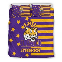 Alternative view of NCAA LSU Tigers Star Mashup Column Bedding Set