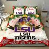 NCAA LSU Tigers Funny Gift Shop Merry Christmas Bedding Set