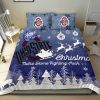 NCAA Ohio State Buckeyes Merry Christmas Gift Bedding Set