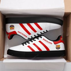 Alternative view of FC Barcelona White Red Stripes Stan Smith Shoes