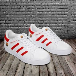 FC Barcelona White Red Stripes Stan Smith Shoes - Image 3