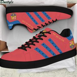 Alternative view of FC Barcelona Red Blue Stripes Stan Smith Shoes