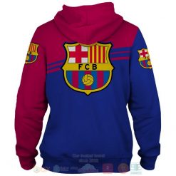 Alternative view of FC Barcelona Traditional Color Edition Pullover Hoodie V3