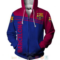 FC Barcelona Traditional Color Edition Zip Up Hoodie V3